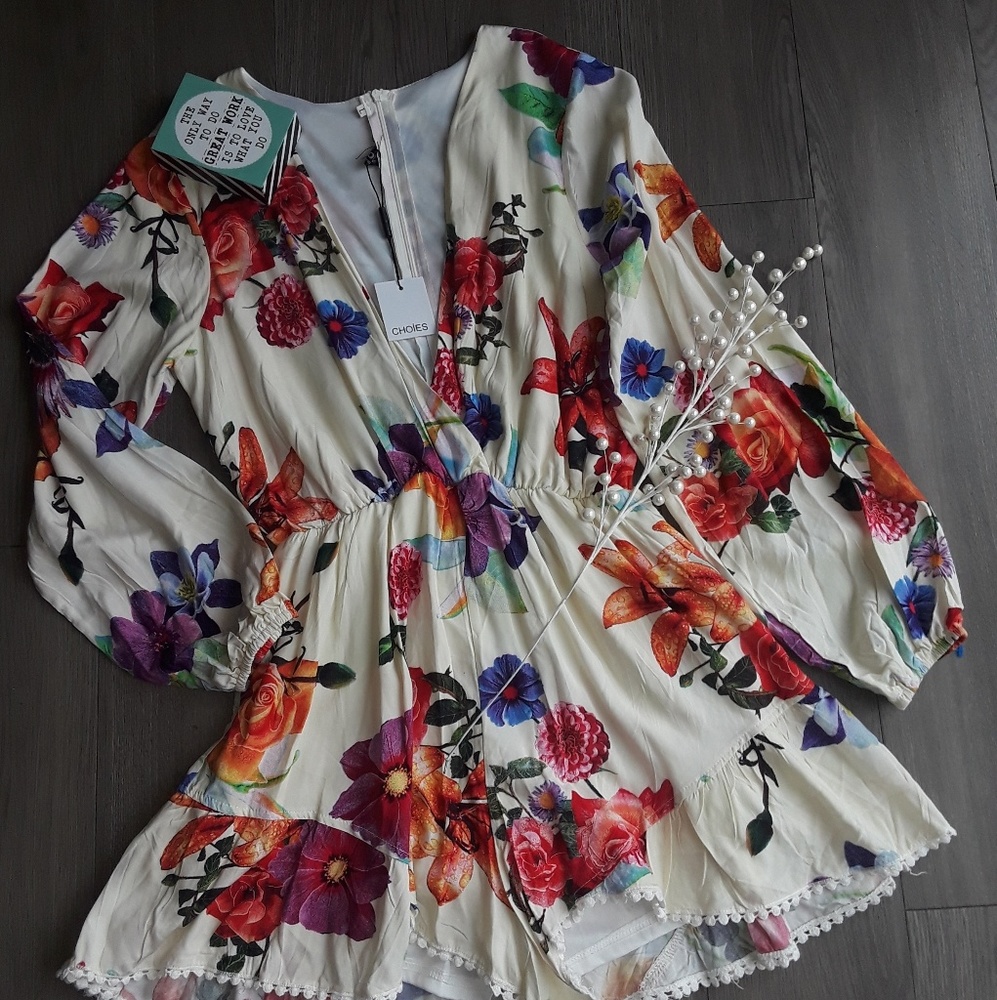 Romper flower Size M